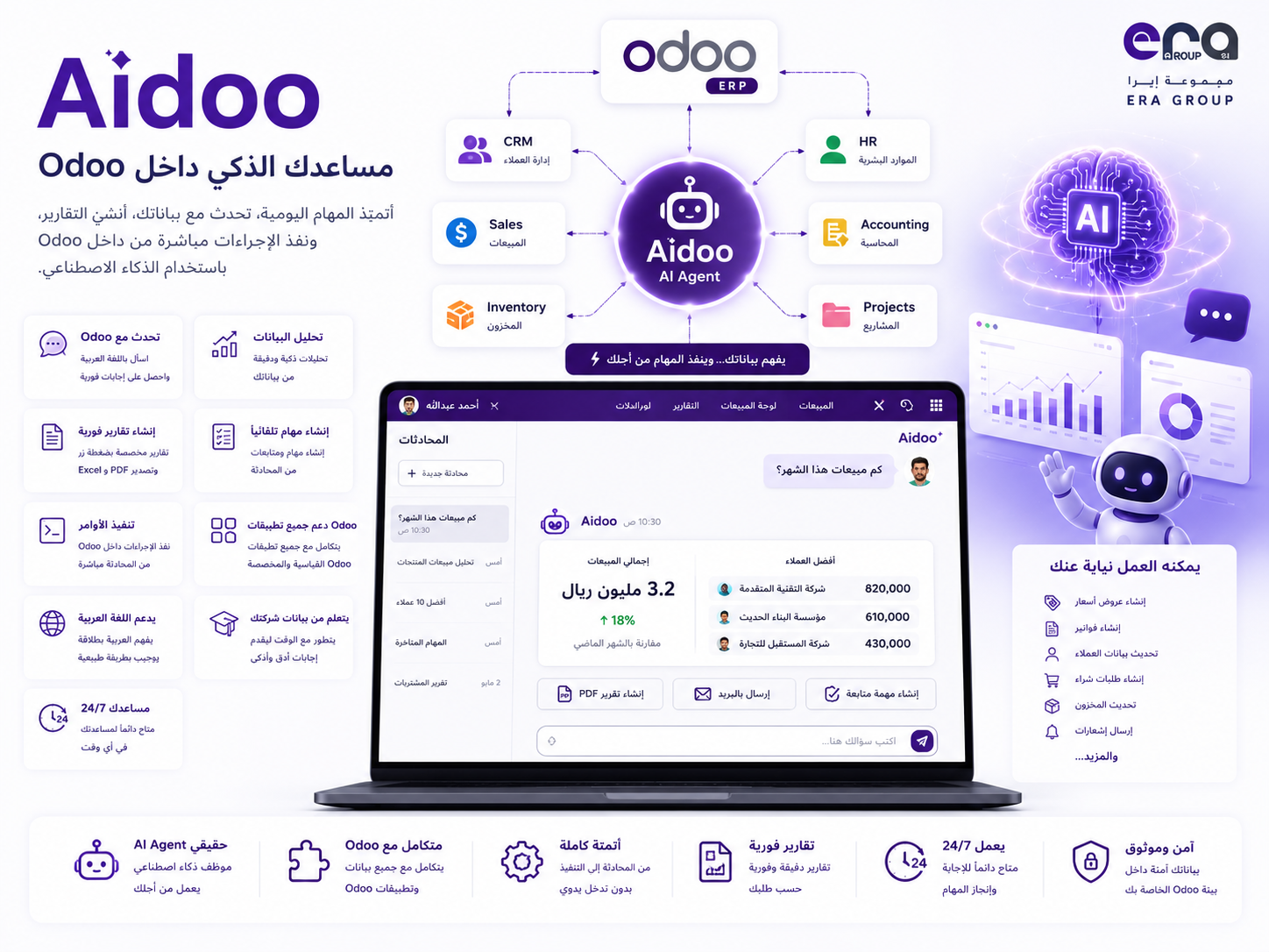 Aidoo: تحدّث مع نظام أودو لديك… بأمان